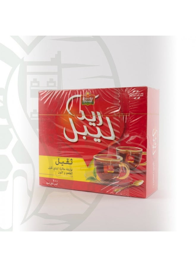 ريد ليبل شاي ثقيل 100 كيس